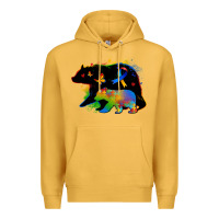 Mustard autism mama bear Premium Hoodie - Zillion Design Studio