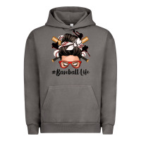 Pigment Tornado baseball life messy bun Urban Hoodie - Zillion Design Studio