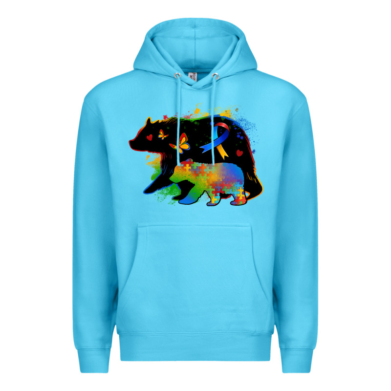 Autism Mama Bear Premium Hoodie by Zillion Design Studio | Teevron