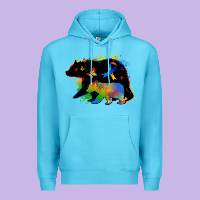 Autism Mama Bear Premium Hoodie Designed By Zillion Design Studio