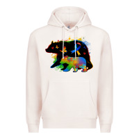 Pale Pink autism mama bear Premium Hoodie - Zillion Design Studio