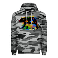 Slate Camo autism mama bear Premium Hoodie - Zillion Design Studio