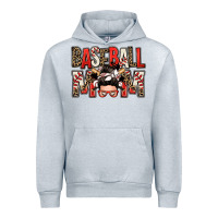Heather Grey baseball mom messy bun Urban Hoodie - Zillion Design Studio