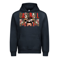 Navy baseball mom messy bun Urban Hoodie - Zillion Design Studio