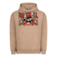 Pigment Burro baseball mom messy bun Urban Hoodie - Zillion Design Studio
