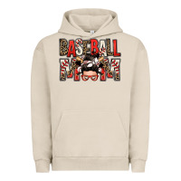 Pigment French Oak baseball mom messy bun Urban Hoodie - Zillion Design Studio