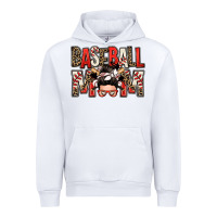 White baseball mom messy bun Urban Hoodie - Zillion Design Studio