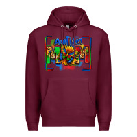Burgundy autism mom Premium Hoodie - Zillion Design Studio
