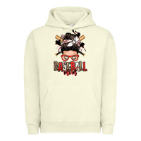 Baseball Mom Messy Bun Urban Hoodie | Teevron