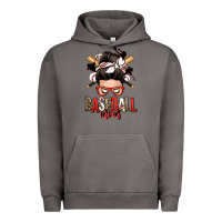 Pigment Tornado baseball mom messy bun Urban Hoodie - Zillion Design Studio