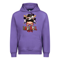Tulip baseball mom messy bun Urban Hoodie - Zillion Design Studio