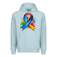Blue Mist autism ribbon Premium Hoodie - Zillion Design Studio