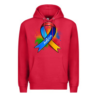 Cardinal autism ribbon Premium Hoodie - Zillion Design Studio