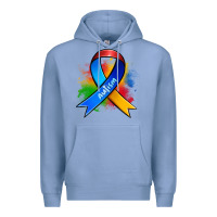 Colony Blue autism ribbon Premium Hoodie - Zillion Design Studio