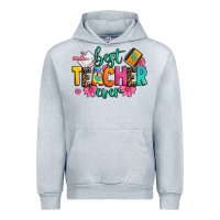 Heather Grey best teacher ever Urban Hoodie - Zillion Design Studio