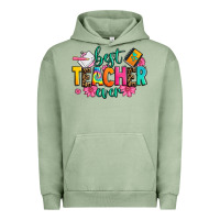 Pigment Oil Green best teacher ever Urban Hoodie - Zillion Design Studio
