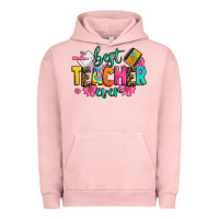 Pigment Salmon best teacher ever Urban Hoodie - Zillion Design Studio