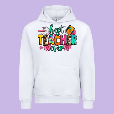 Best Teacher Ever Urban Hoodie Designed By Zillion Design Studio