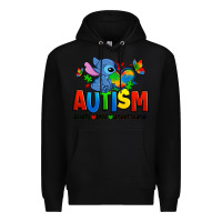 Black autism stitch accept love understand Premium Hoodie - Zillion Design Studio