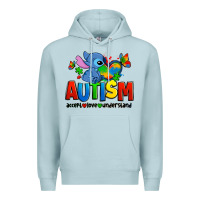 Blue Mist autism stitch accept love understand Premium Hoodie - Zillion Design Studio