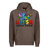 Coffee autism stitch accept love understand Premium Hoodie - Zillion Design Studio