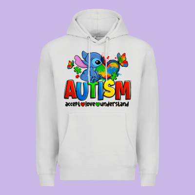 Autism Stitch Accept Love Understand Premium Hoodie Designed By Zillion Design Studio