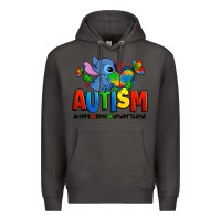 Smoke autism stitch accept love understand Premium Hoodie - Zillion Design Studio