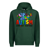 Sports Green autism stitch accept love understand Premium Hoodie - Zillion Design Studio