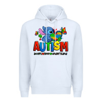 White autism stitch accept love understand Premium Hoodie - Zillion Design Studio