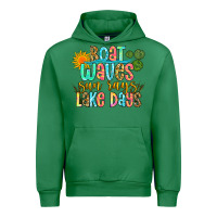 Emerald boat waves sun rays lake days Urban Hoodie - Zillion Design Studio