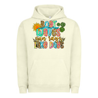 Pigment Pistachio boat waves sun rays lake days Urban Hoodie - Zillion Design Studio