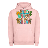 Pigment Salmon boat waves sun rays lake days Urban Hoodie - Zillion Design Studio