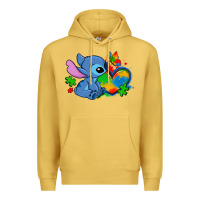 Autism Stitch Heart Premium Hoodie | Teevron