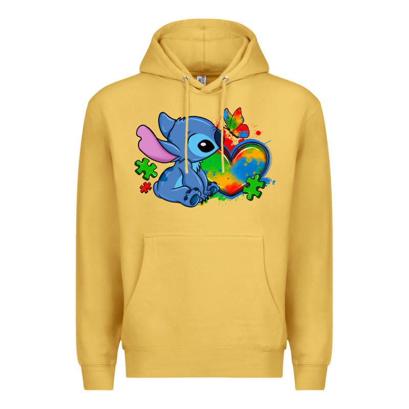 Autism Stitch Heart Premium Hoodie by Zillion Design Studio | Teevron