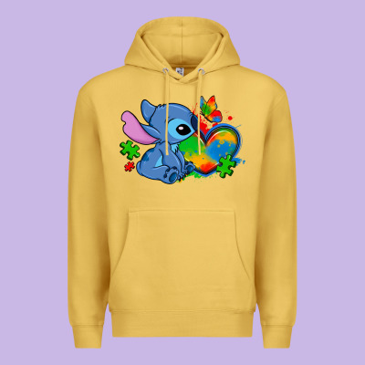 Autism Stitch Heart Premium Hoodie Designed By Zillion Design Studio