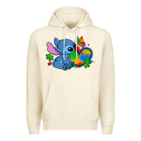Sandshell autism stitch heart Premium Hoodie - Zillion Design Studio