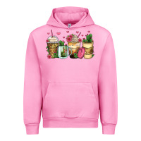Fuchsia Pink cactus coffee cups Urban Hoodie - Zillion Design Studio