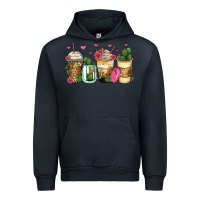 Navy cactus coffee cups Urban Hoodie - Zillion Design Studio