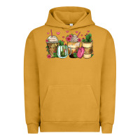 Pigment Peanut Butter cactus coffee cups Urban Hoodie - Zillion Design Studio