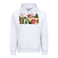White cactus coffee cups Urban Hoodie - Zillion Design Studio