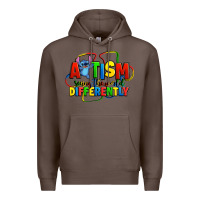 Coffee autism stitch seeing the world differently Premium Hoodie - Zillion Design Studio