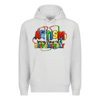 Dove Grey autism stitch seeing the world differently Premium Hoodie - Zillion Design Studio