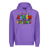 Purple autism stitch seeing the world differently Premium Hoodie - Zillion Design Studio