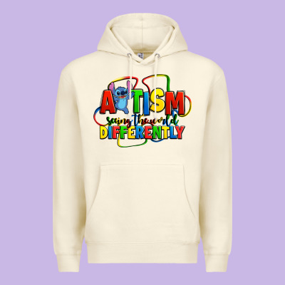 Autism Stitch Seeing The World Differently Premium Hoodie Designed By Zillion Design Studio