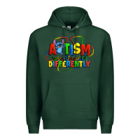 Sports Green autism stitch seeing the world differently Premium Hoodie - Zillion Design Studio