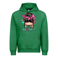 Emerald cat mom messy bun Urban Hoodie - Zillion Design Studio