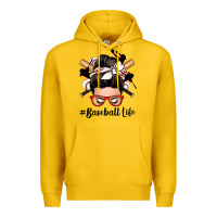 Lemon baseball life messy bun Premium Hoodie - Zillion Design Studio