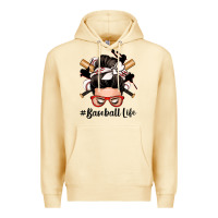 Pina Colada baseball life messy bun Premium Hoodie - Zillion Design Studio