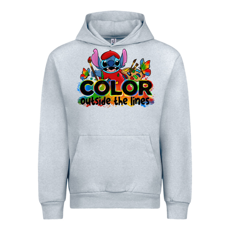 Color Outside The Lines Autism Stitch Urban Hoodie by Zillion Design Studio | Teevron