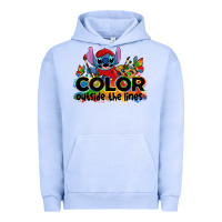 Pigment Grape Ice color outside the lines autism stitch Urban Hoodie - Zillion Design Studio